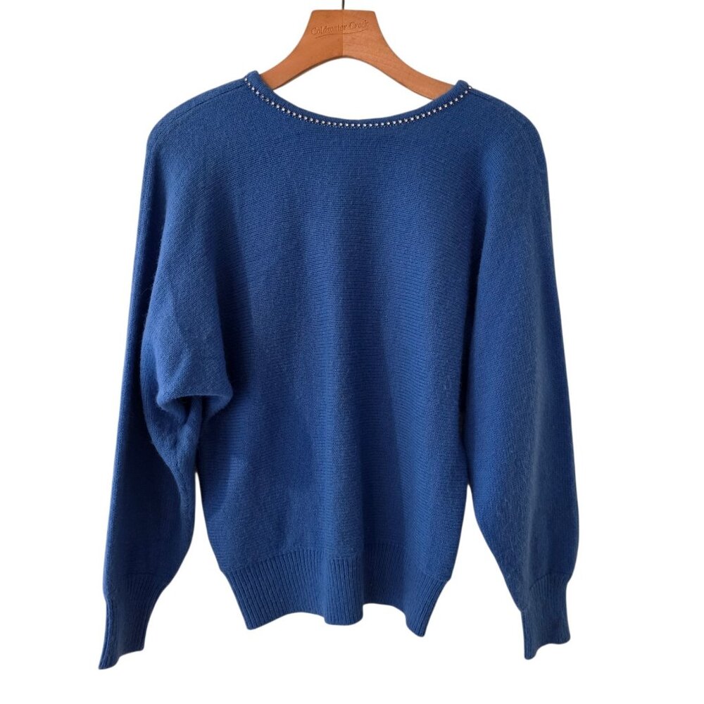 Holiday Express Sweater Pullover Womens Size L Rhinestones Christmas‎ Party